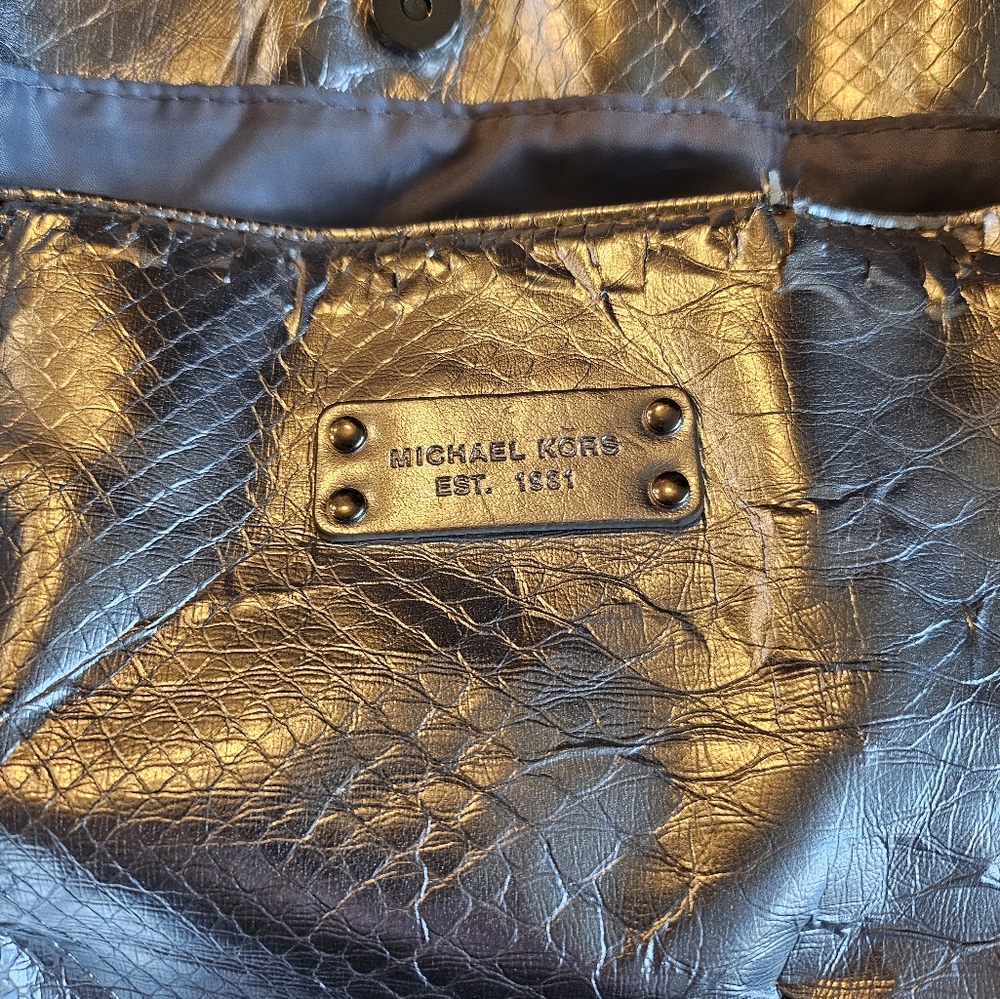 Michael Kors Large Silver Tote